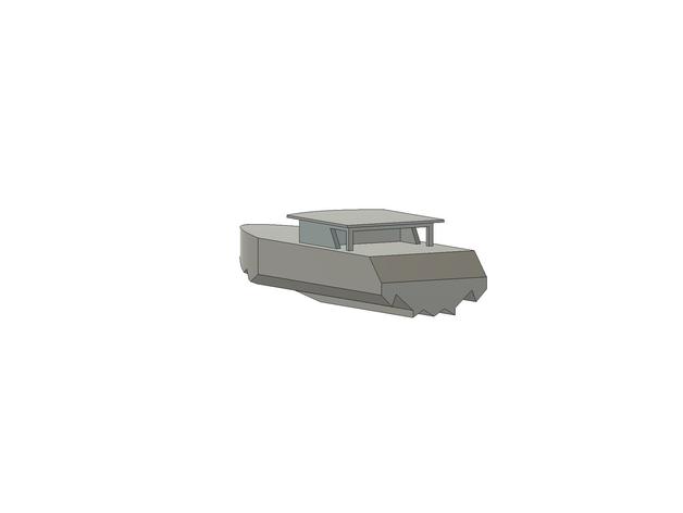 faster yacht boat bateau hull coque model rc speedboat 3D print model - Mito3D
