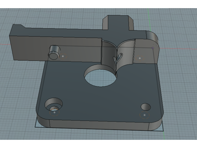 flexível filamento extrusora mod Alfawise u30 pró 3D print model - Mito3D