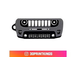 jeep renegade - key chain keychain keychains 3d print model - Mito3D