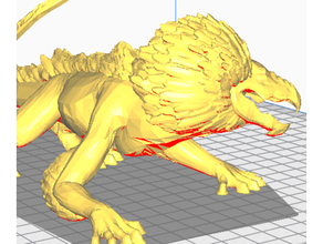 varactyl big lizard sw 3 creature figurine movie star wars 3d print model - Mito3D