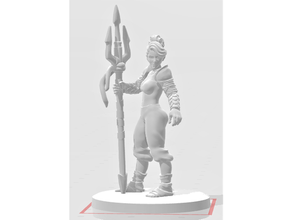gladiator female 2 dnd miniature miniatures 3d print model - Mito3D