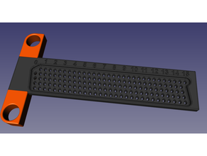 pequeno ANRE linear metrisch marcação régua imperial calibre t square anreilineal ferramenta métrica marcenaria 3d print model - Mito3D