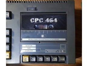 amstrad schneider cpc464 tape compartment door shield 464 cassette cover cpc 3d print model - Mito3D