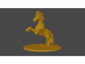 nightmare horse demon demonic evil pegasus wild 3d print model - Mito3D