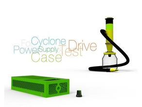 Puissance fourniture Cas gaine cyclone vide nettoyeur 3d print model - Mito3D