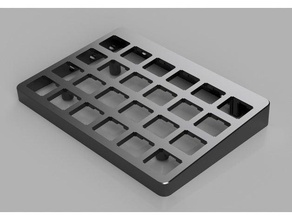split magnets keyboard case ergonomic mechanical ortho 3d print model - Mito3D