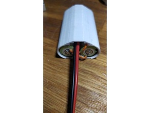 2-cell 18650 lithium-ion battery holder led headlamp case light 3d print model - Mito3D