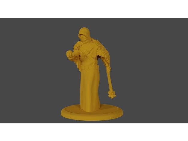 insan falcı kültist dd dnd kötü büyücü 3D print model - Mito3D