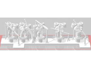 galactic crusaders - plate armour daybreak strikers 6-8mm epic epic30k epic40k 40k armageddon scale proxy space marine 3d print model - Mito3D