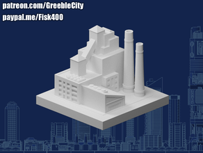 Greeblecity tahıl fabrika 3d print model - Mito3D