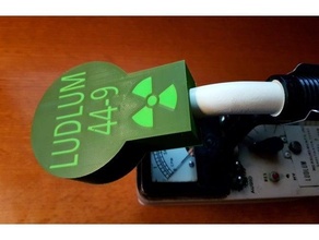 ludlum 44-9 probe cover dual color extrusion geiger counter case 3d print model - Mito3D