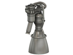 spacex merlin rocket engine falcon 9 motor bfr 3d print model - Mito3D