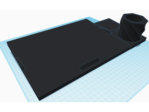 makerbot desafío Chromebook estante soporte 3d print model - Mito3D