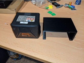 stihl ak batería pared estante montar 3d print model - Mito3D