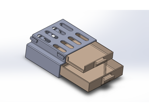 ender 3 pro drawer - skeletonized creality handy tool holder 3d print model - Mito3D