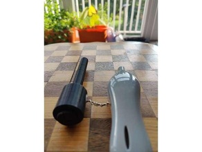 mini desktop spud cannon potato gun toy ear protector launcher 3d print model - Mito3D