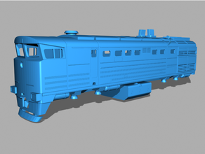 2te10m diesel locomotive 1 87 h0 scale railway train 3d print model - Mito3D