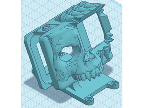 skitzo hero 8 skull mount - 25deg 3d print model - Mito3D