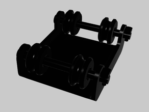 einfach einstellbar 3d Drucker Filament Spule Halter Unterstützung 3d print model - Mito3D