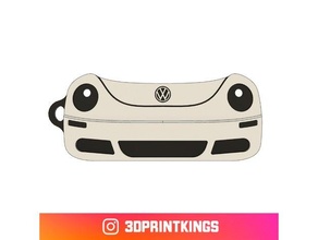 vw besouro chave chaveiro chaveiros 3d print model - Mito3D