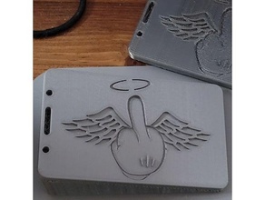 uçan ck Kulp destek kart Kahretsin komik orta parmak 3d print model - Mito3D