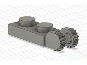 lego saturn piece nasa rocket 3d print model - Mito3D