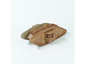 mkiv tanque 172 escala britânico meninas und Panzer gup mk4 uk ww1 wwi 3d print model - Mito3D