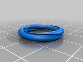 Mobius Ring Schmuck Mathematik 3d print model - Mito3D
