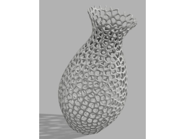 vase decoration voronoi art design 3D print model - Mito3D