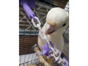 kuş oyuncak Zincir çıngırak takılar 05 10 20 kaynaklı tel kafes conure zenginleştirme Kakariki keşiş muhabbetkuşu papağan titreyen yüzük boyun 3d print model - Mito3D