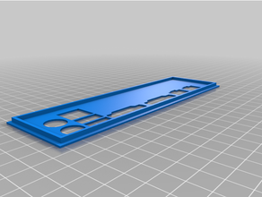 supermicro x9sre x9sri x9sci shield backplate ioshield 3d print model - Mito3D