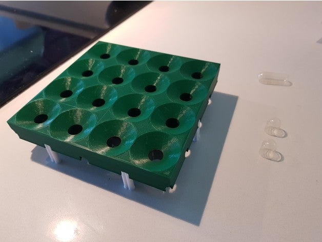 000 capsule filler 16per funnel gelcap pill 3D print model - Mito3D