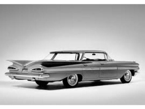chevrolet impala Deportes sedán 1959 1957 1958 1960 1961 1962 50s 60s americano coche vehiculo bel aire caza 3d print model - Mito3D