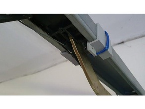 Mikro Schalter Halter Unterstützung Normstahl garagen Tür Schiene 3d print model - Mito3D
