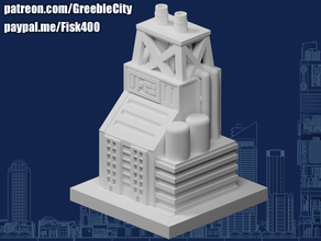 greeblecity processing plant 3d print model - Mito3D