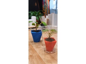 plante pot v1 3d print model - Mito3D
