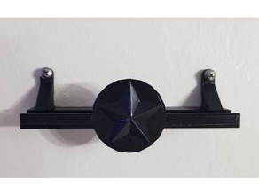 record album wall shelf - blackstar david bowie vinyl holder 3d print model - Mito3D