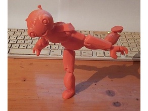 jointed robot replica strong ball joints 3d print model - Mito3D