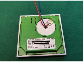 loxone toucher air batterie adaptateur 3d print model - Mito3D