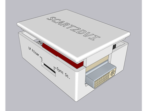 scart2dvi Astuccio guaina 3d print model - Mito3D