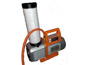 exhaust filter high vacuum pump oil mist 3d print model - Mito3D