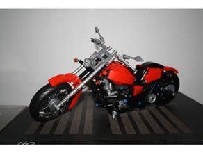 herlay dovidsan motocicleta sembo modificações blocos tijolos Harley Davidson Lego compatível 3d print model - Mito3D