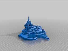 Hyrule castelo botw 3d print model - Mito3D