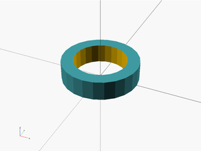 imán Talla adaptador personalizable personalizador anillo toro 3d print model - Mito3D