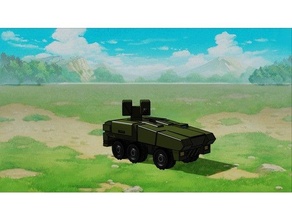 generic armoured car 6mm wargaming 3d print model - Mito3D