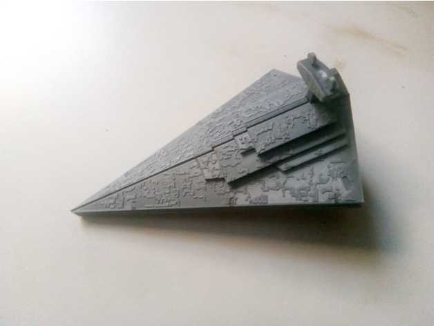 star destroyer - tie fighters o4saken sci fi wars 3D print model - Mito3D
