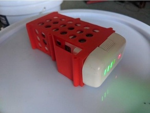 dji fantasma bateria suporte roda flamejante 2 3d print model - Mito3D