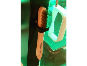 parete montare Hazet scintilla spina spazzola titolare supporto ugello estrusore più pulito 3d print model - Mito3D
