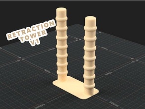 retraction tower calibration ooze retract 3d print model - Mito3D