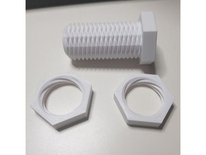 double direction multiple start bolt nuts 3d print model - Mito3D
